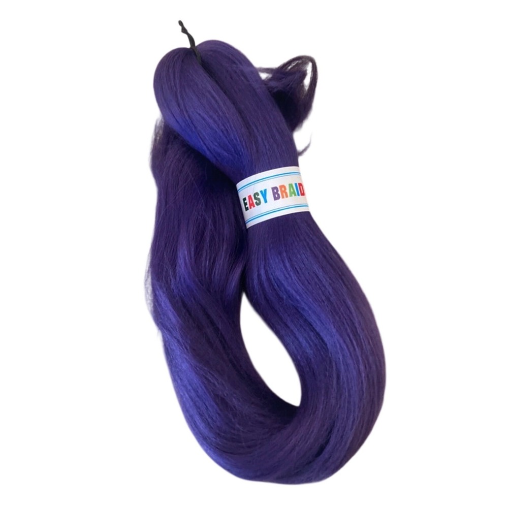 Purple Kpop Rumi Braid Hair Extension 24" Synthetic Pre-Stretched Fiber